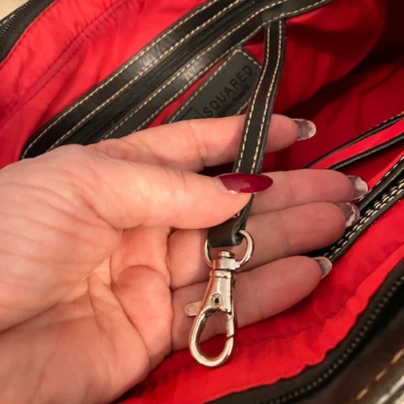 SONDRA ROBERTS SQUARED - Giraffe Print Tote Straw Handbag - Great Condition - Picture 12 of 16